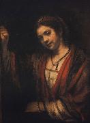 Woman at an open Door (mk33) Rembrandt